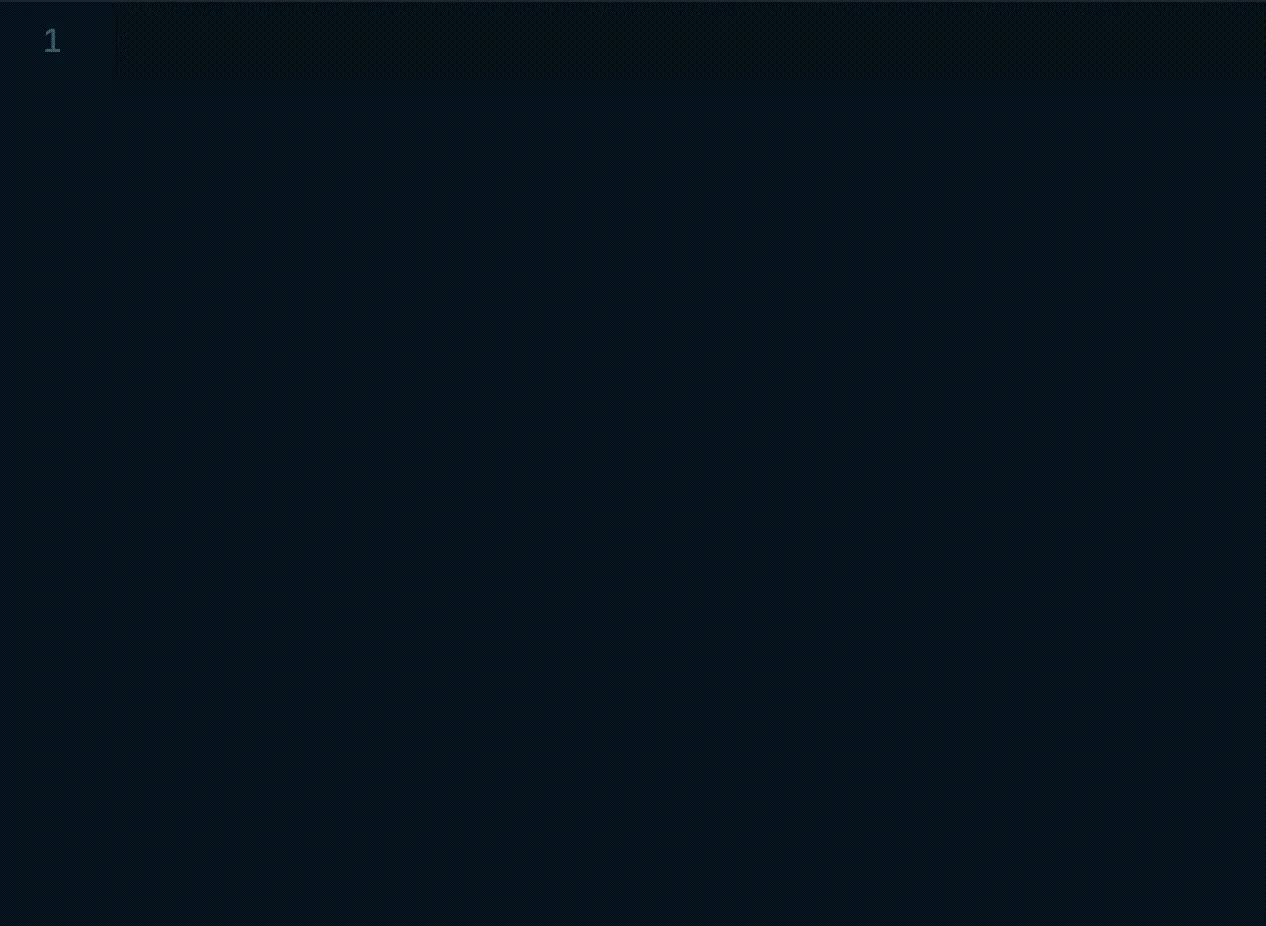 GIF showing how to use the test snippet